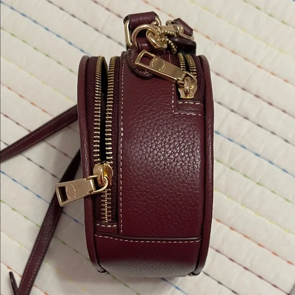 Coach Maroon Crossbody Bag with Snoopy Graphic - Picture 6 of 14